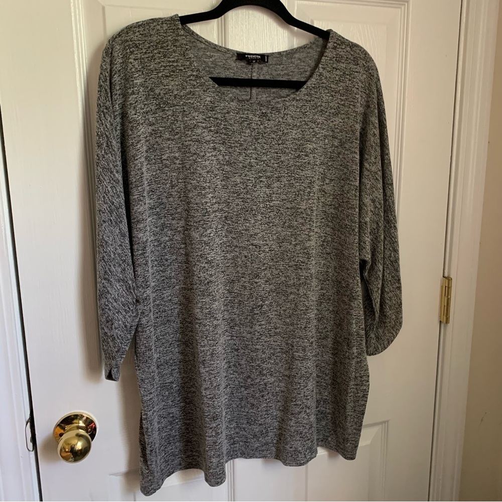 Premise 1x gray tunic lightweight sweater